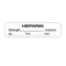Nevs Label, Heparin Strength_Units/mL_Tm_:_Init_ 1/2" x 1-1/2" White w/Black SANTW-0072 - alternate 1